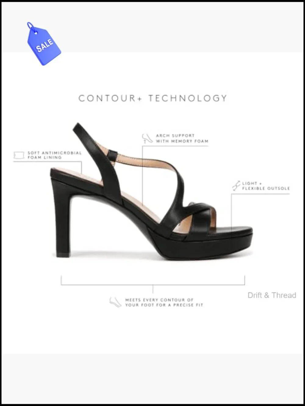 Strappy Platform Heeled Sandals Slingback Dress Shoes